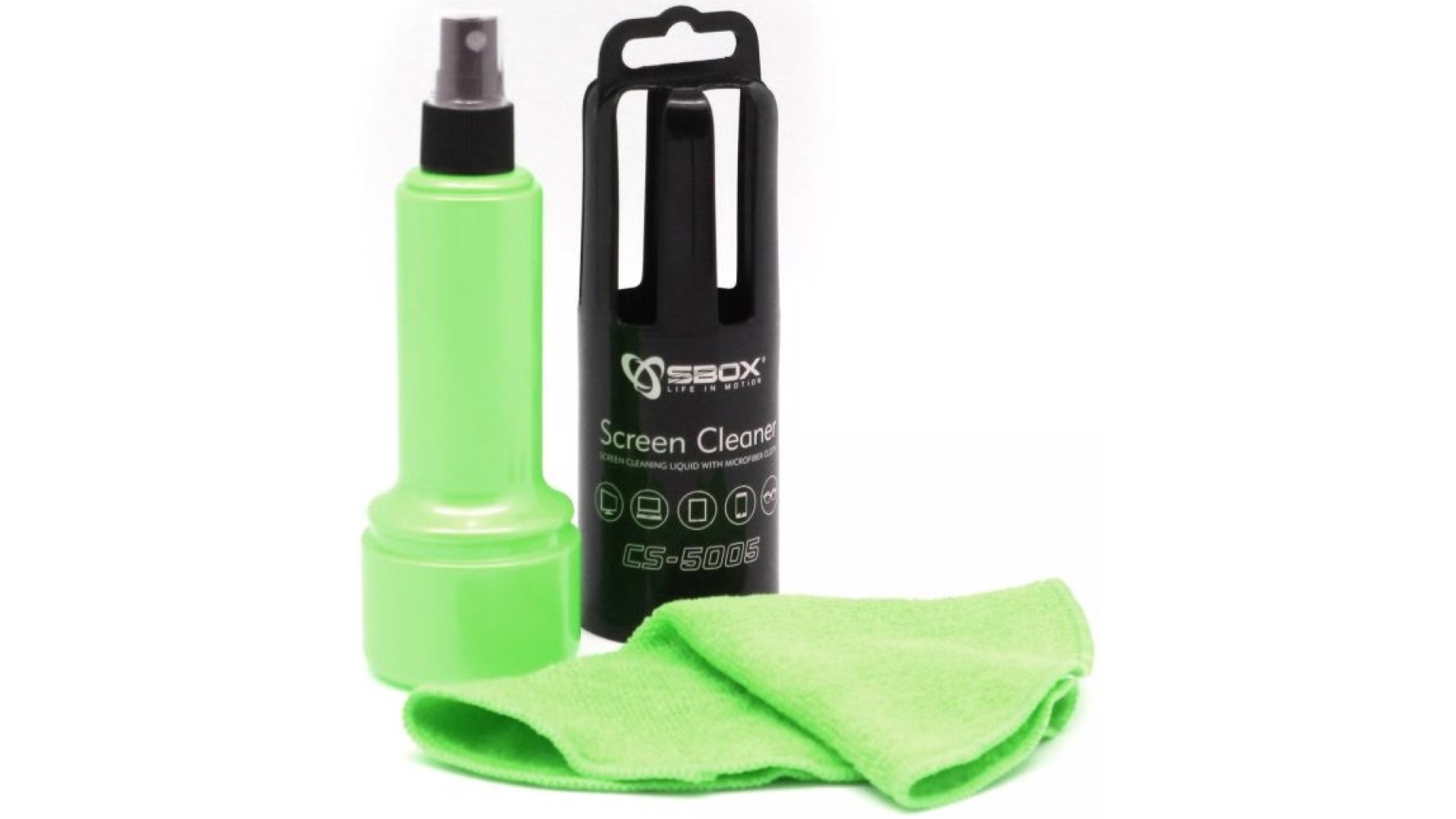 საწმენდი SBOX  Cleaner Spray CS-5005G 150 ml Green