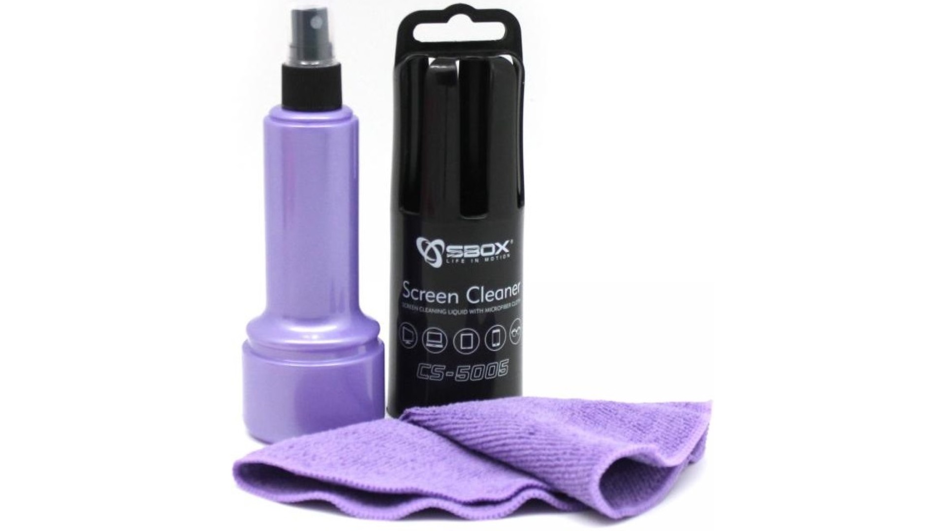 საწმენდი SBOX  Cleaner Spray CS-5005U 150 ml Purple