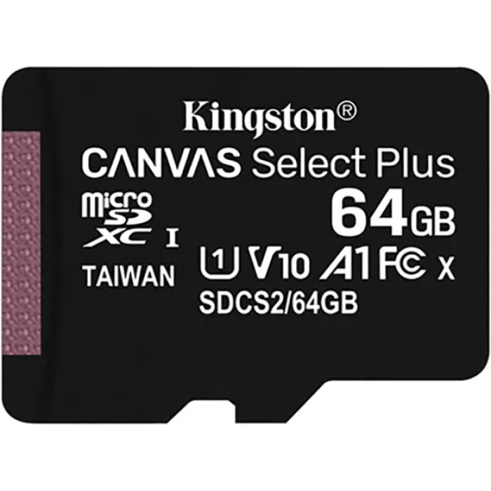 SD ბარათი Kingston  MicSD 64 GB With SD Adapter SDCS2/64GB
