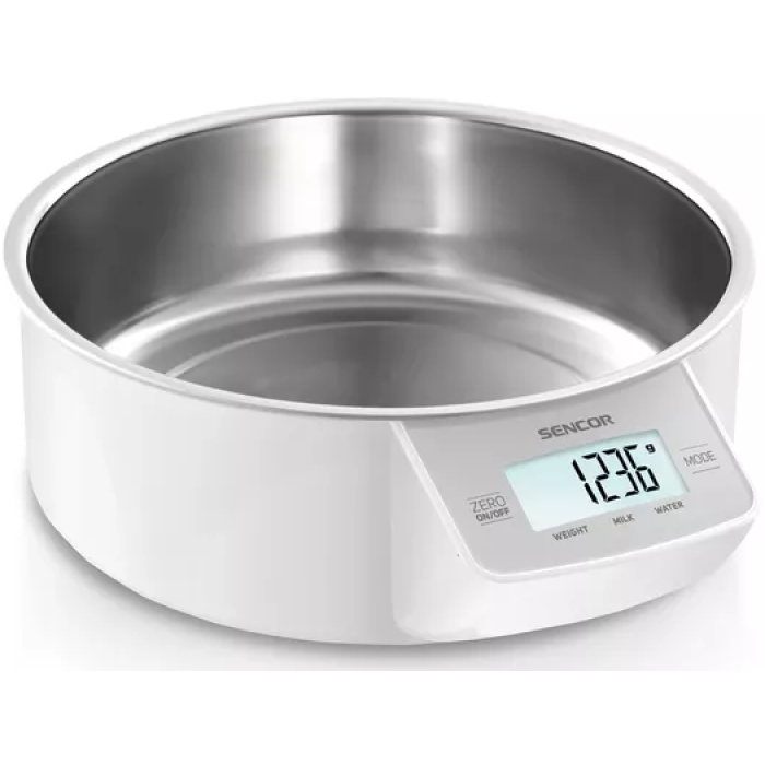 სასწორი / სამზარეულო Sencor SKS 4030WH Kitchen Scale, 5Kg,1gr, White