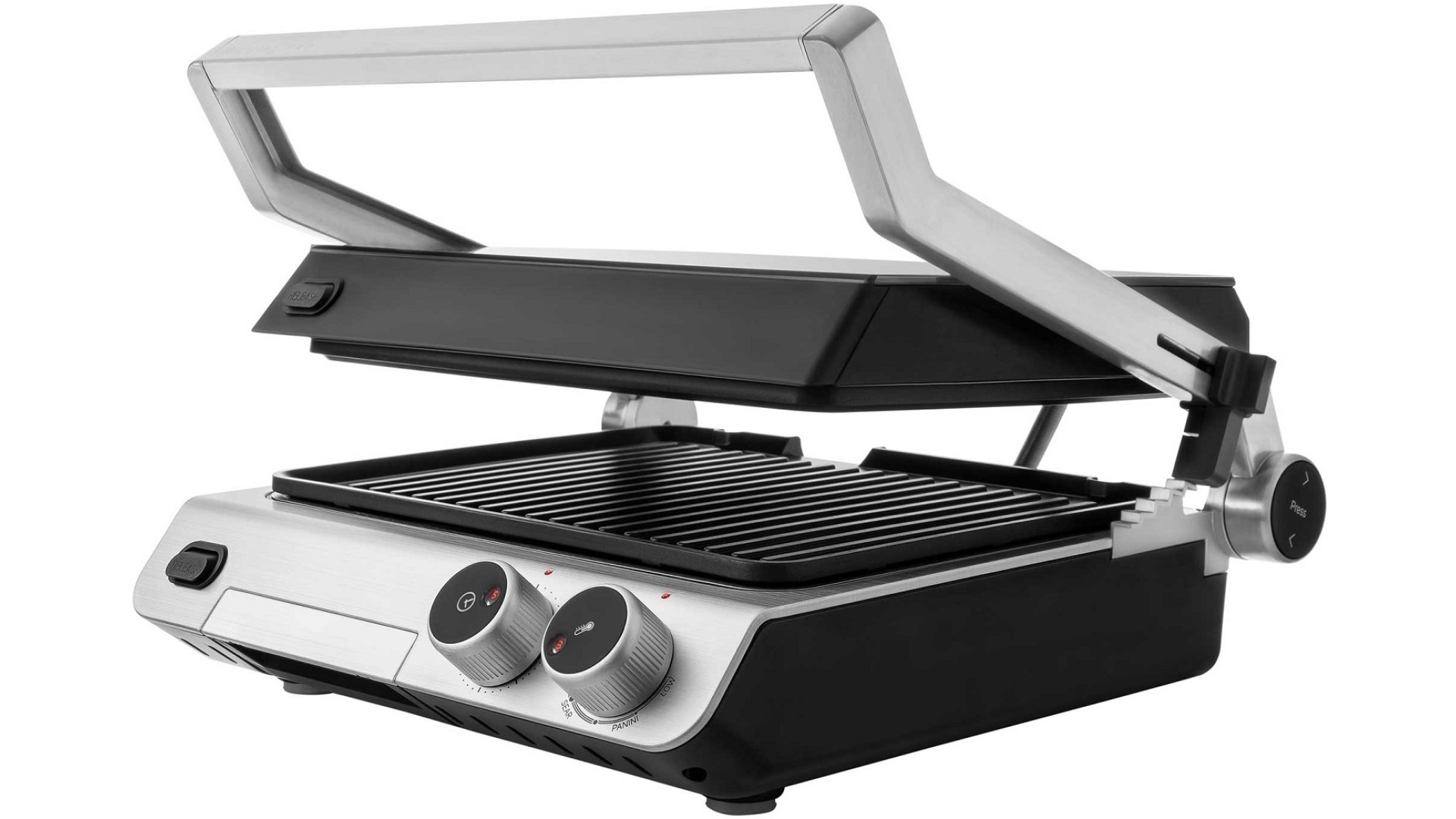 გრილი Sencor  SBG 5030BK Panini grill, 370 x 330 x 180, Power input 2000 W, Anti-slip feet, Non-stick grilling surface, 7.1Kg