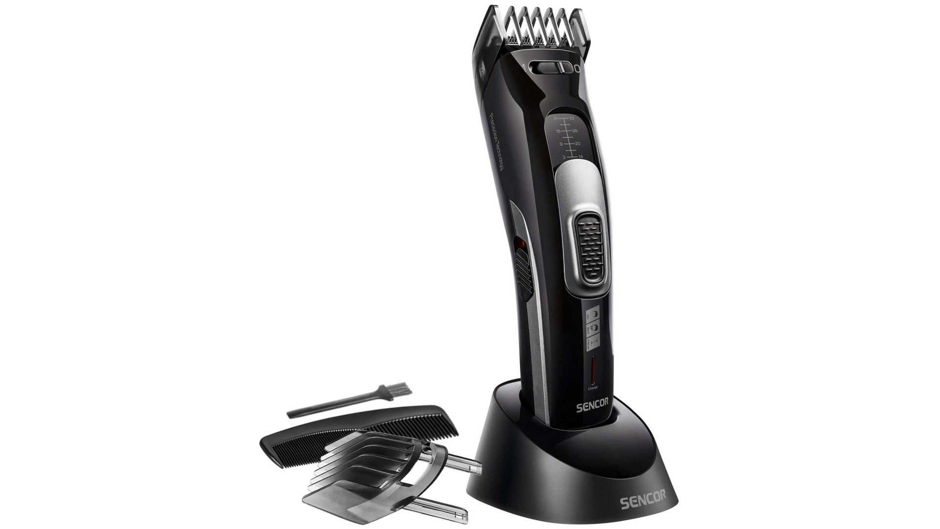 თმის საპარსი Sencor  SHP 4501BK Hair Clipper, Operate time 40min, 14-35mm,Cleaning brush, 18.5×4.7×3.7, 140g