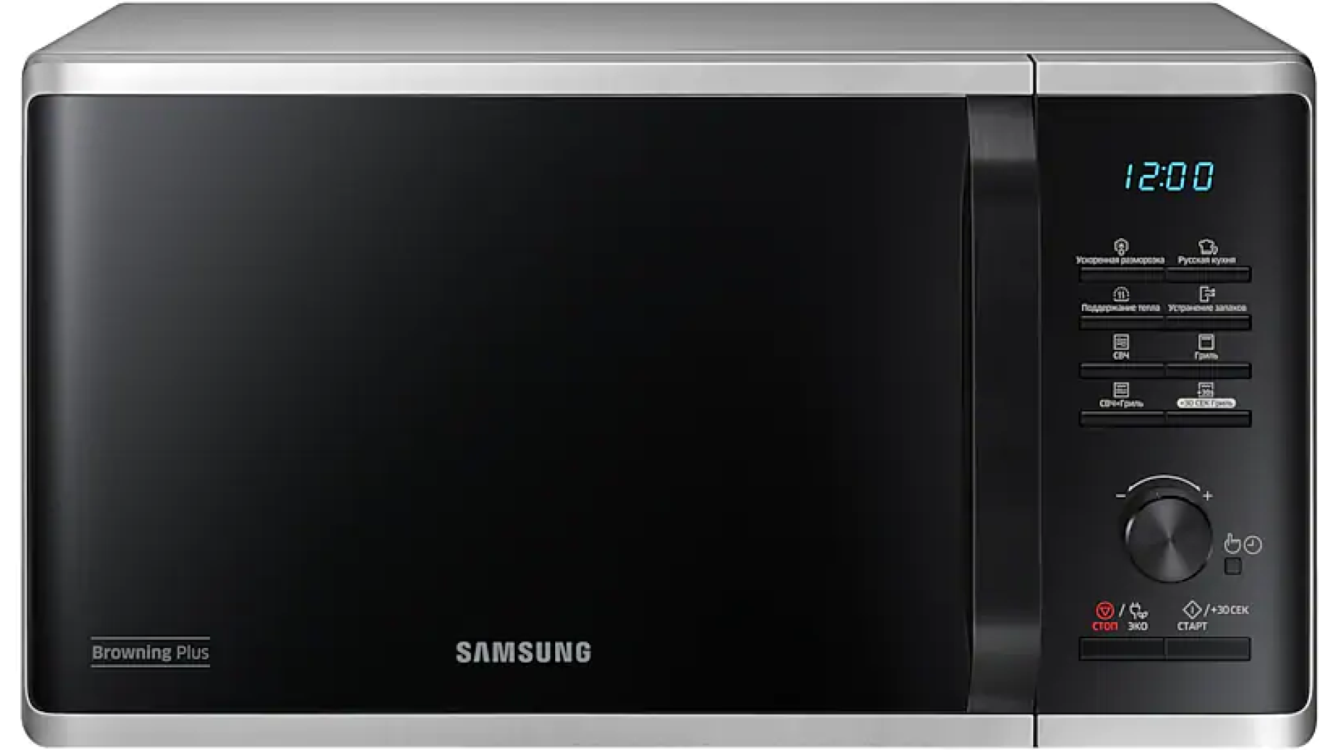 მიკროტალღური Samsung  MG23K3515AS/BW, Microwave, BioCeramic, Grill, 23lt,1250watt, Silver