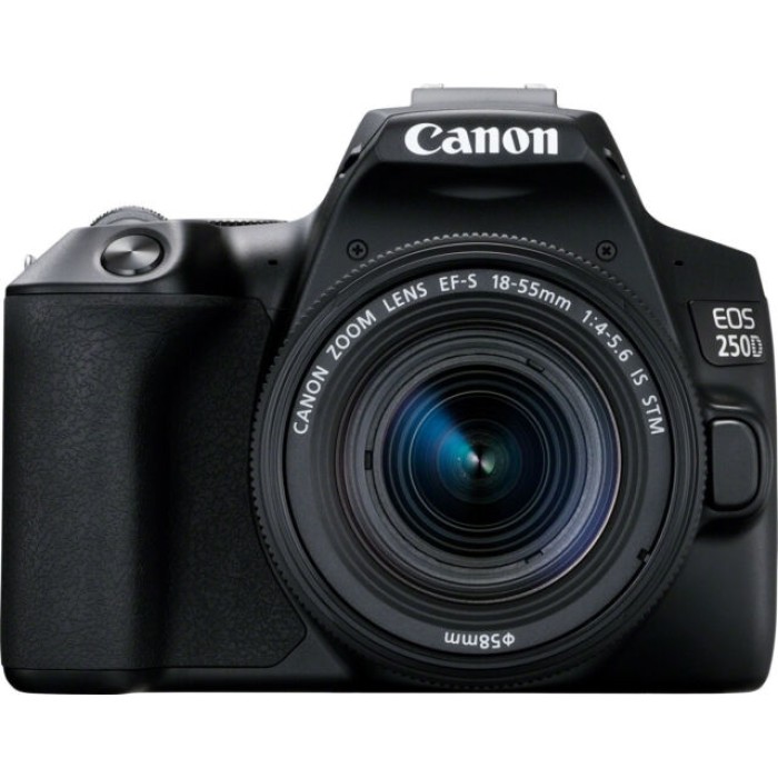 ციფრული კამერა Canon  EOS/250D  EF-S 18-55 IS  STM , 24.1MP,4K movie,  DIGIC 8, 3.0" LCD, SD,  Black