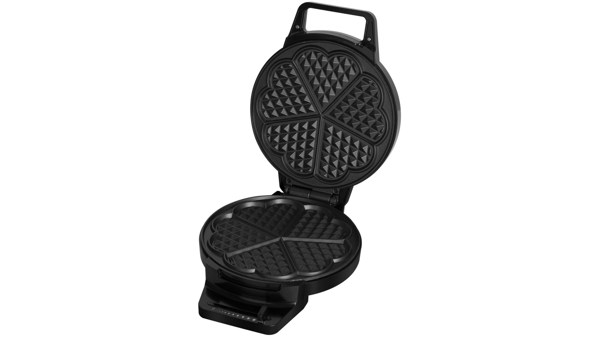 ვაფლის საცხობი Sencor  SWF 1010BK Waffle Maker, Prepare 5 waffles in heart shape, 1000W, 210x270x85mm, 1.6Kg