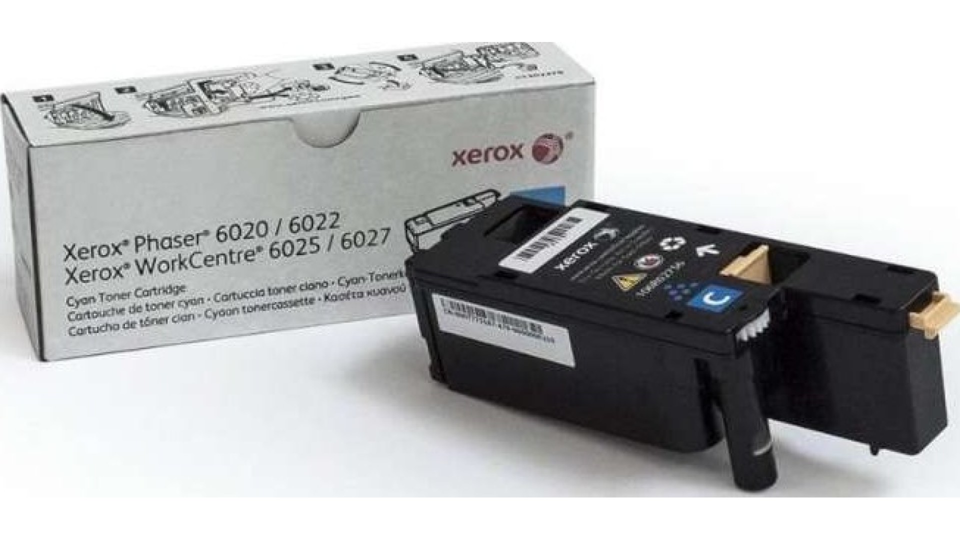 კარტრიჯი Xerox  106R02760 For P6020/6022/WC6025/6027 Cyan Toner Cartridge 1K