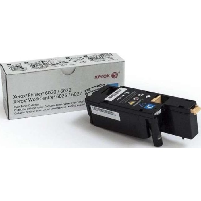 კარტრიჯი Xerox  106R02760 For P6020/6022/WC6025/6027 Cyan Toner Cartridge 1K