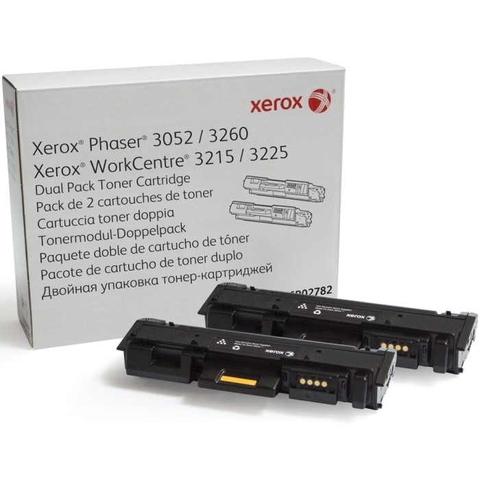 კარტრიჯი Xerox  106R02782 Dual Pack Toner Cartridge Black for P3052/3260 WC3215/3225 (6000 Pages)