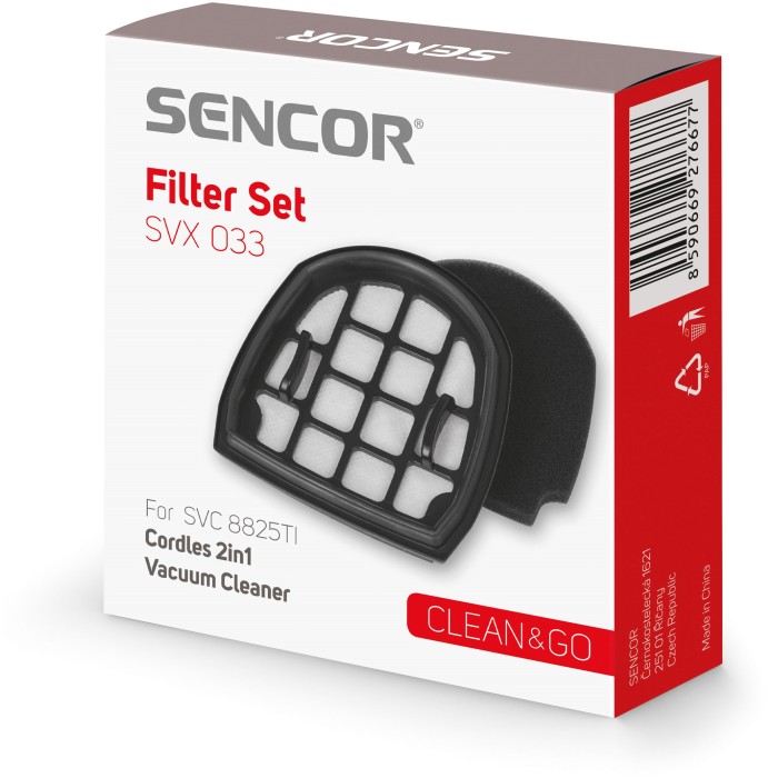 მტვერსასრუტის აქსესუარი Sencor SVX 033 filter set for SVC 8825TI 