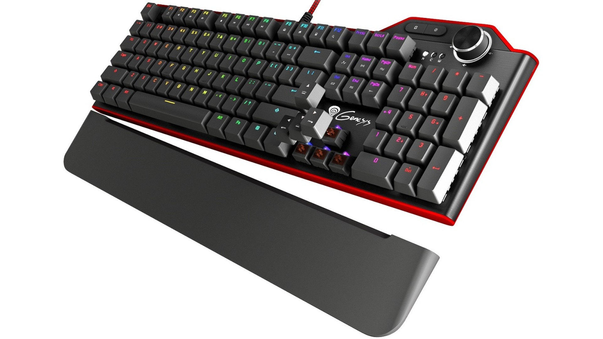 კლავიატურა Genesis   Gaming Mechanical Keyboard RGB  RX85 Brown US Layout