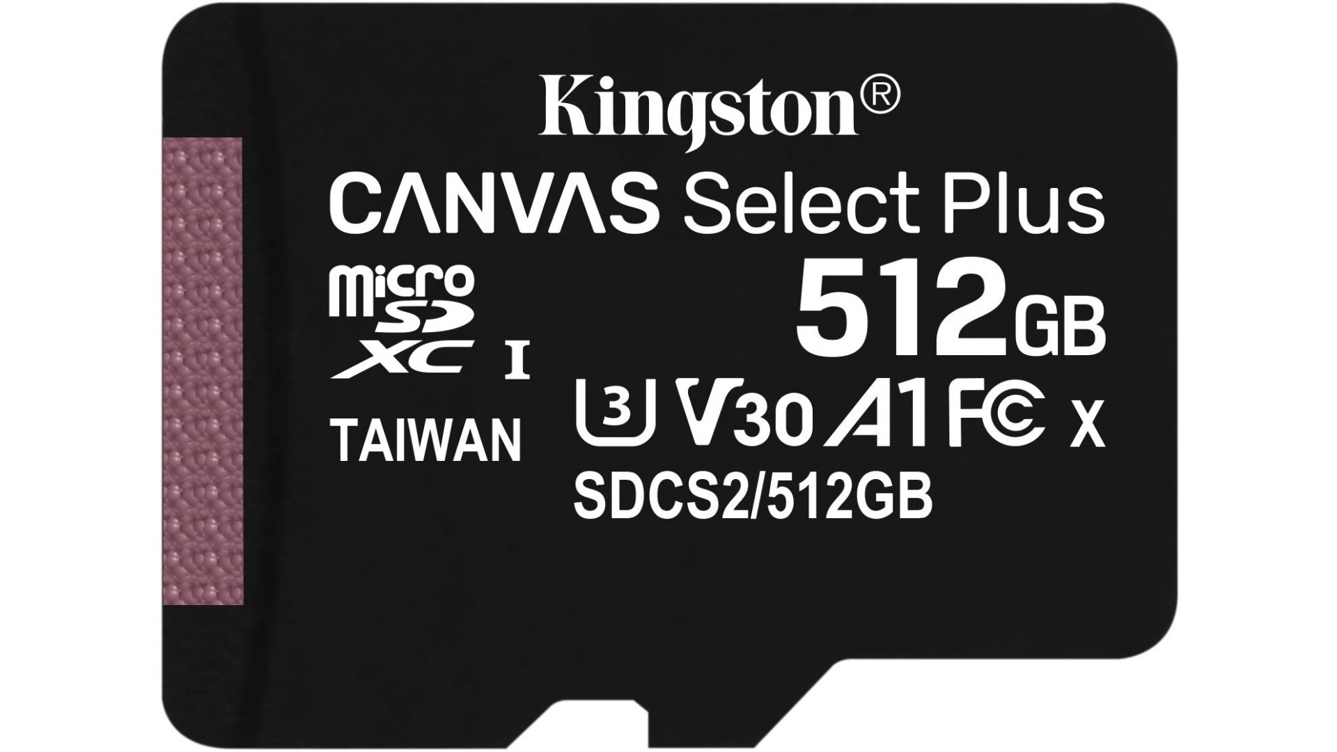 SD ბარათი Kingston  512GB microSDXC Canvas Select Plus 100R A1 C10 Card + Adapter (SDCS2/512GB)