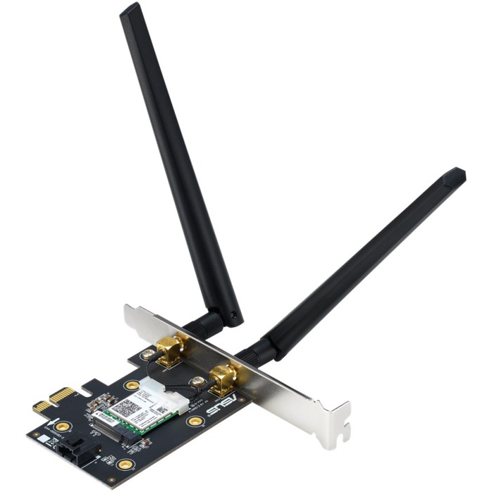 როუტერი Asus PCE-AX3000  Dual Band PCI-E WiFi 6 (802.11ax). Supporting 160MHz, Bluetooth 5.0, WPA3 network security, OFDMA and MU-MIMO