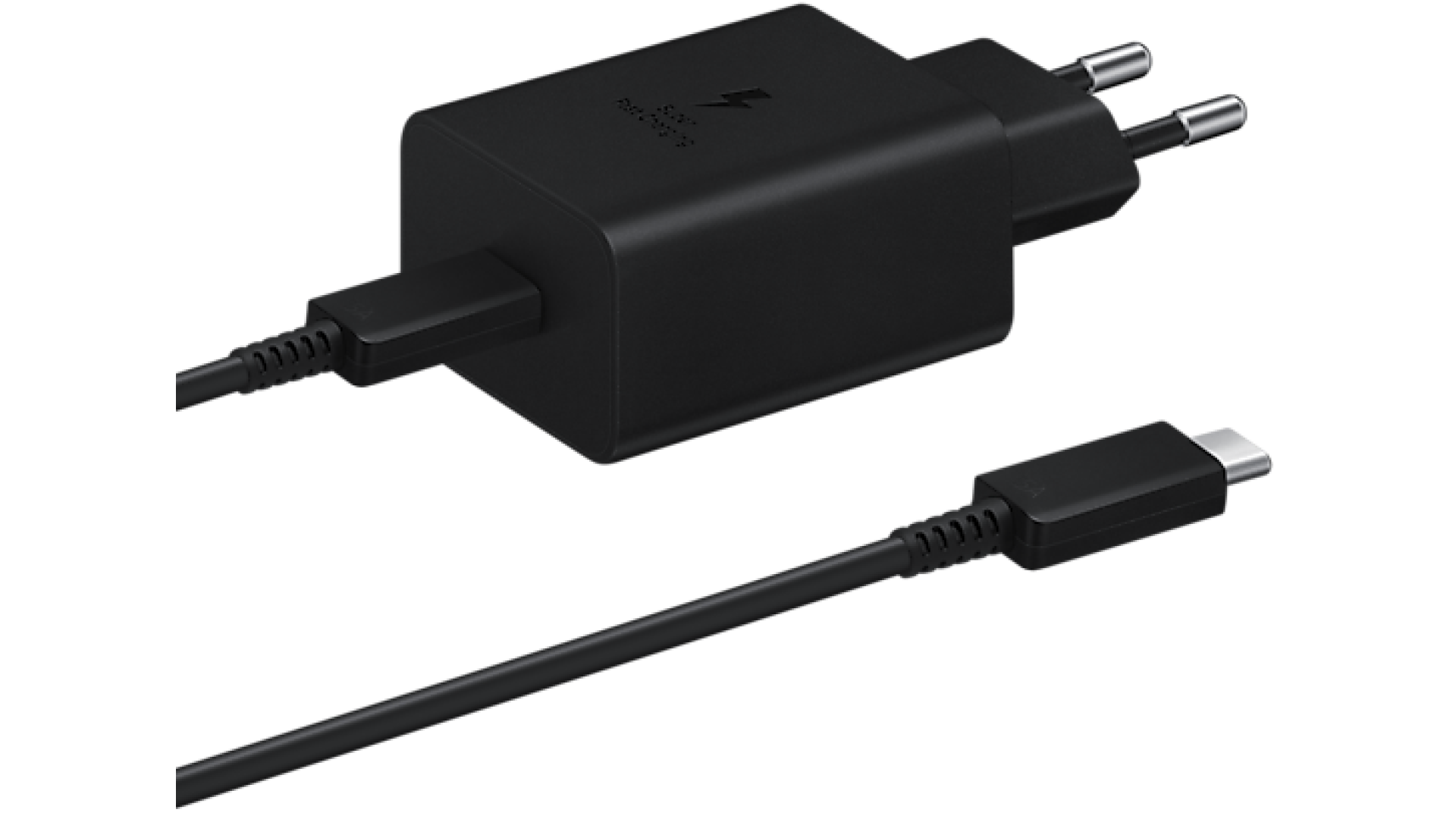 დამტენი Samsung  45W Compact Power Adapter (with C to C Cable) Black (EP-T4510XBEGRU)