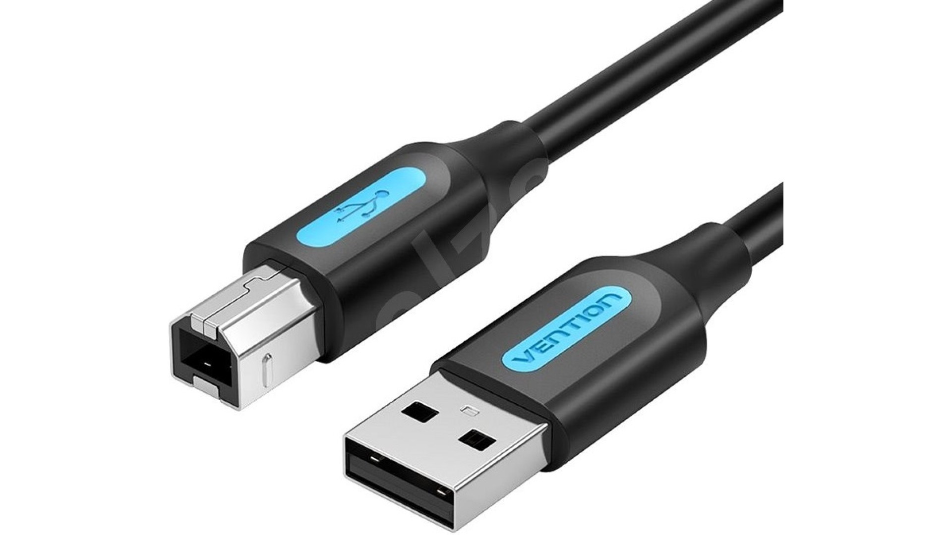 USB კაბელი Vention  COQBG USB 2.0 A Male to B Male Printer Cable 1.5M Black PVC Type