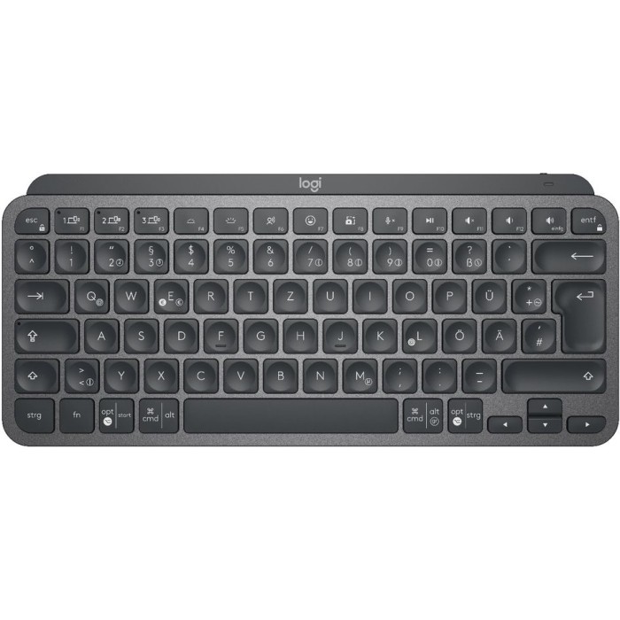 კლავიატურა Logitech Bluetooth   Keyboard MX Keys Mini Graphite GREY RUS Layout (L920010501)