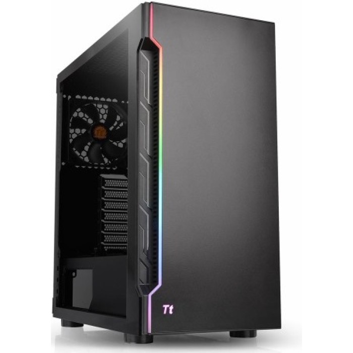კომპიუტერი ქეისი ThermPCke  H200 Tempered Glass RGB Light Strip ATX Mid Tower Black