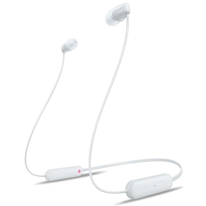 ყურსასმენი / In-Ear / Wireless Sony  WI-C100 Wireless In-Ear Earphones WIC100W.E - White