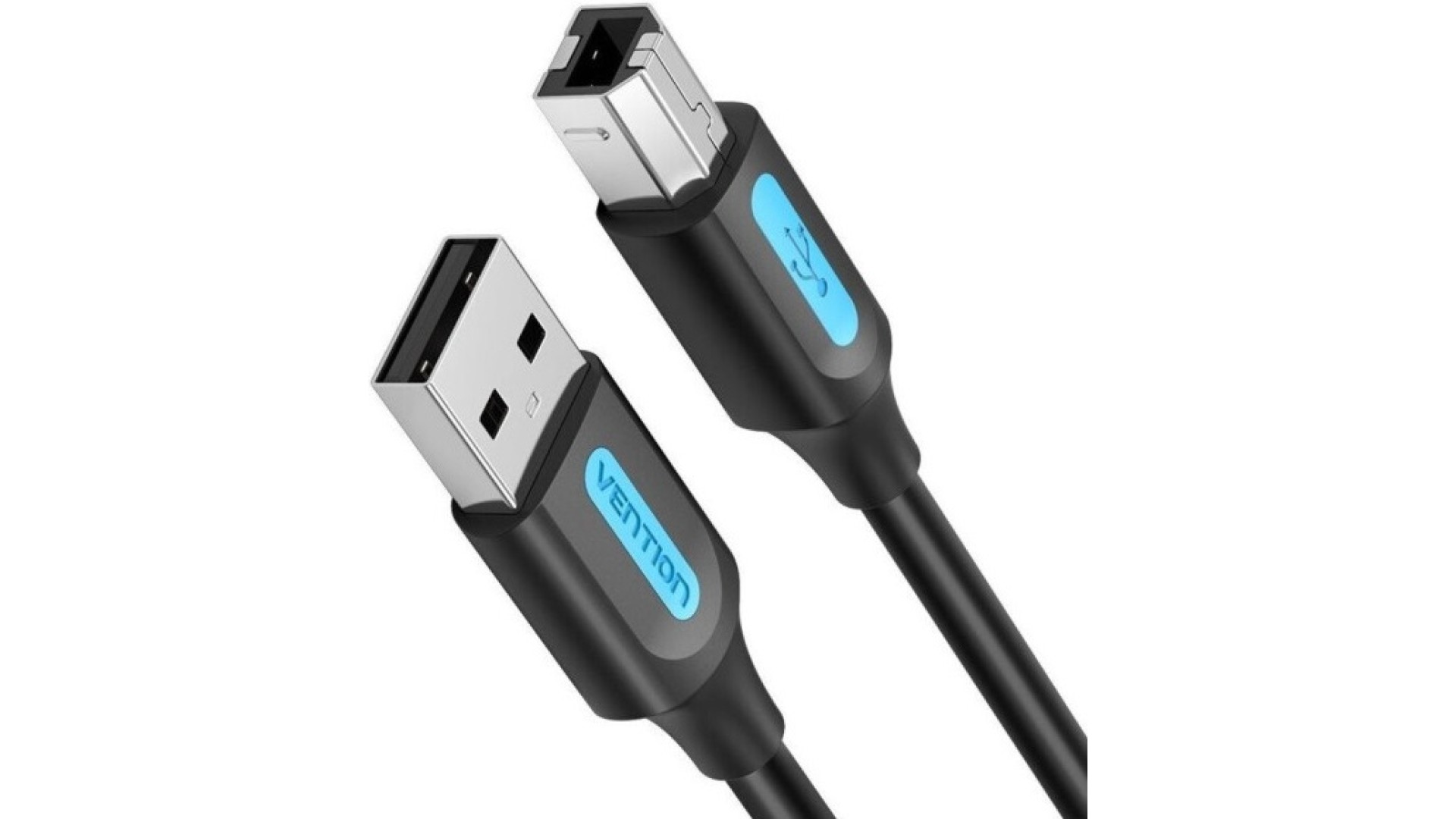 USB კაბელი Vention  COQBF USB 2.0 A Male to B Male Printer Cable 1M Black PVC Type