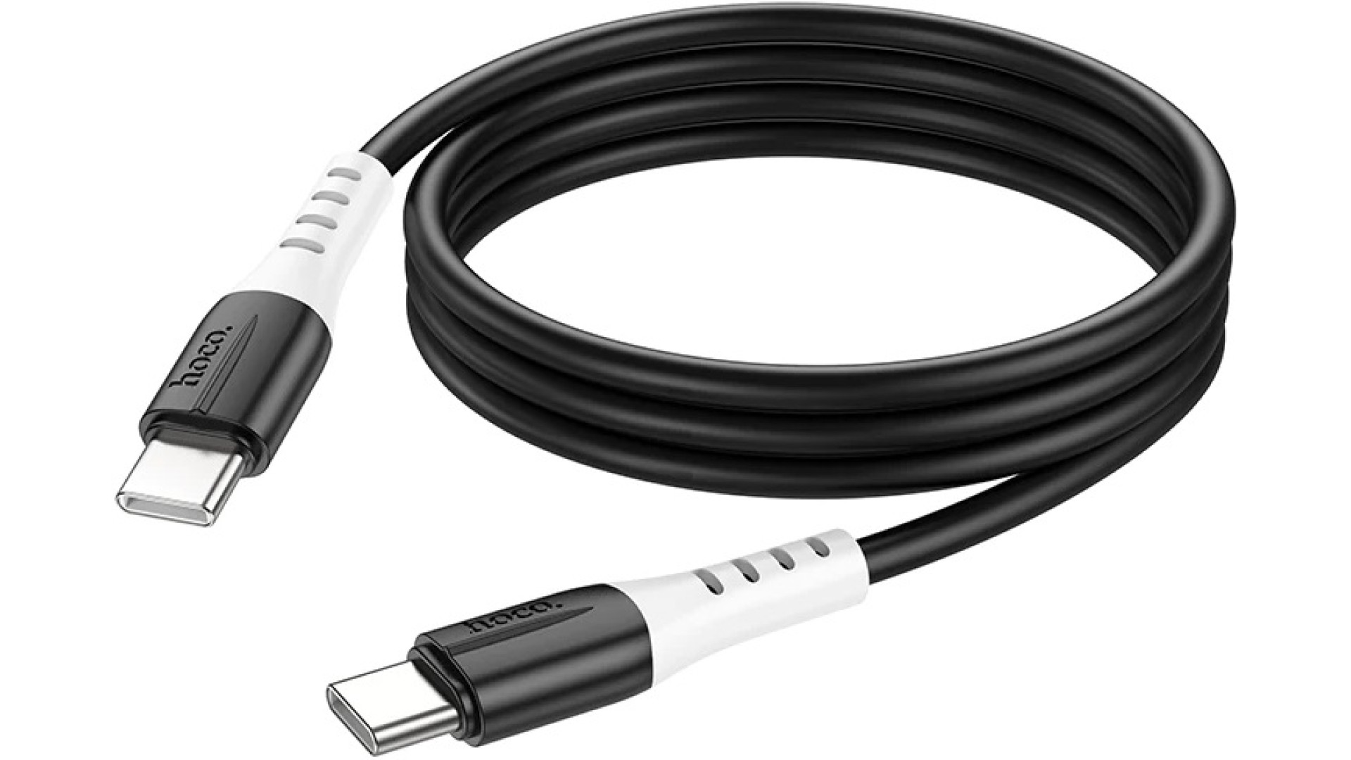 კაბელი Hoco  X82 Type-C to Type-C 60W silicone charging data cable Black