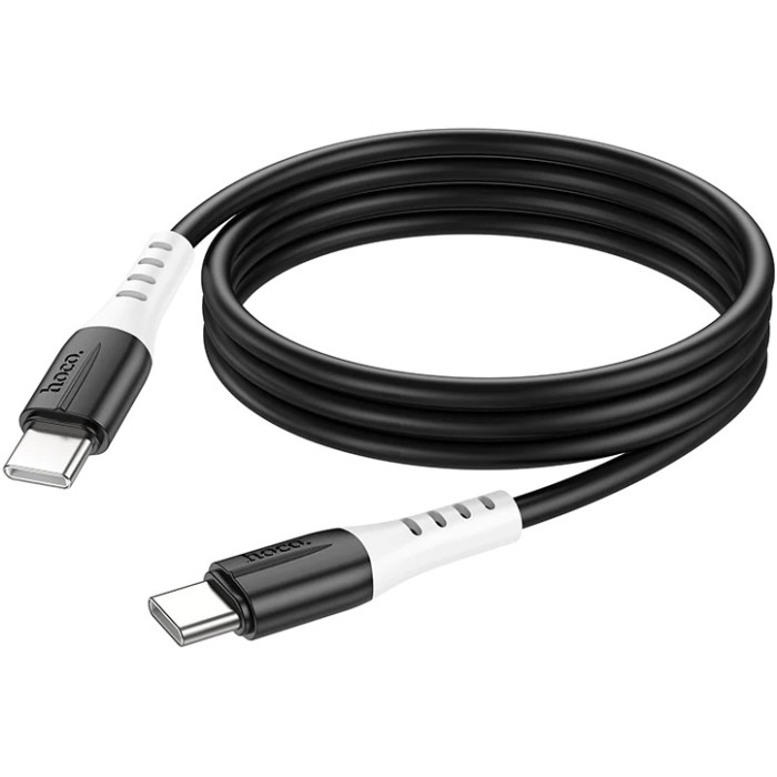 კაბელი Hoco  X82 Type-C to Type-C 60W silicone charging data cable Black