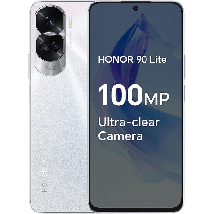 სმარტფონი Honor  90 Lite 8GB/256GB Dual Sim Titanium Silver