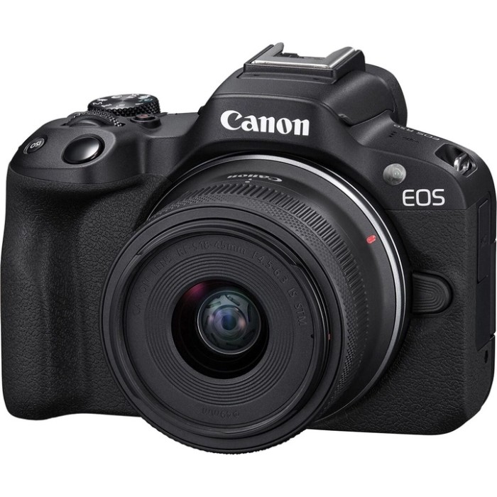 ციფრული კამერა Canon  EOS R50 Mirrorless Camera with 18-45mm Lens (Black)