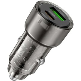 მანქანის დამტენი Hoco  Z52 Spacious PD 38W usb+ty..