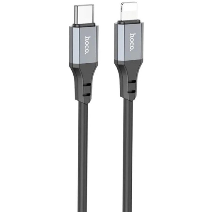 კაბელი Hoco  X92 Honest PD silicone charging data cable USB-C to Lightning (L=3M) Black