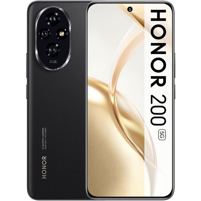 სმარტფონი Honor  200 12GB/512GB Dual Sim LTE Black