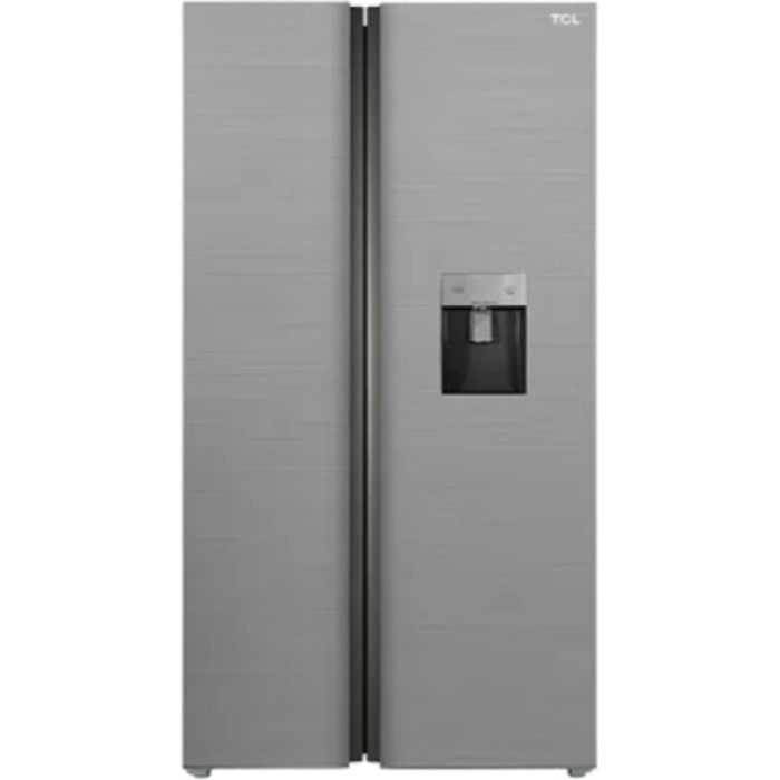 მაცივარი TCL -P650SBWG Side By Side 92x176.8x73.5, No Frost, Inverter,With Dispenser,LED Display,607L, A+, Silver