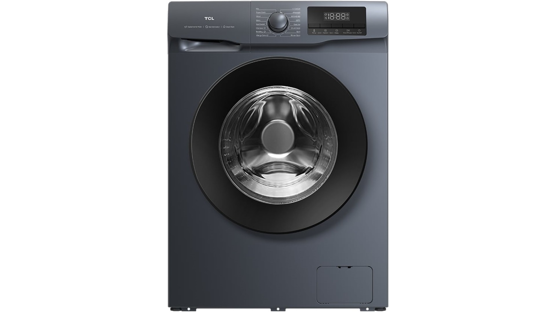 სარეცხი მანქანა TCL  (Promo)  P608FLB - 8 KG DIGITAL INVERTER 1400 RPM, 85X60X60, 16 Programs LED DISPLAY, Interstelar Blue, A+++