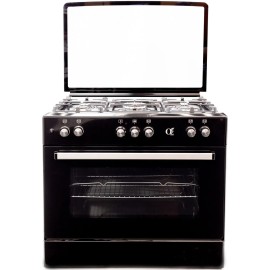 გაზქურა OZ OBig90X60B5E Coocker, 5Gas, Wok, Oven-E..