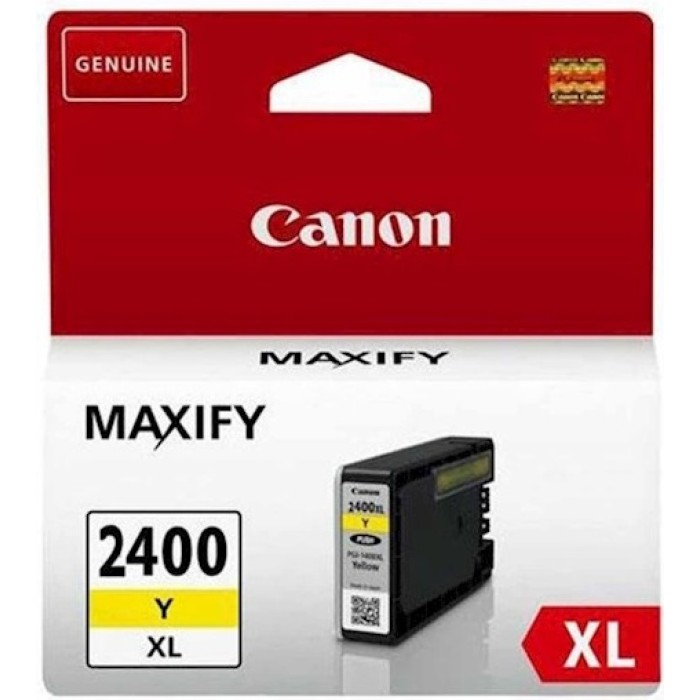 კარტრიჯი Canon  PGI-2400Y XL Yellow (20ml) For MAXIFY iB4040, MAXIFY MB5040, MAXIFY MB5340, MAXIFY iB4140, MAXIFY MB5140, MAXIFY MB5440 (1500 Pages)