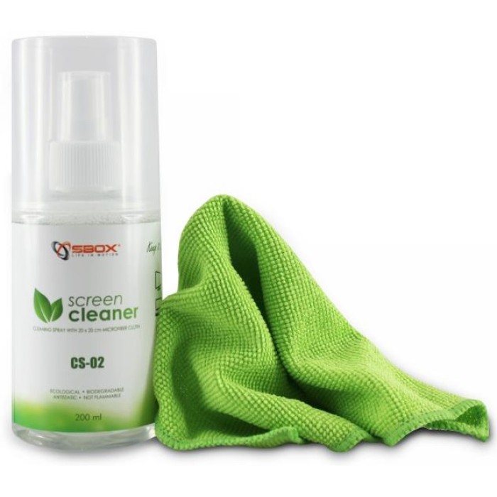 საწმენდი SBOX  Screen Cleaner CS-02 200 ml Green